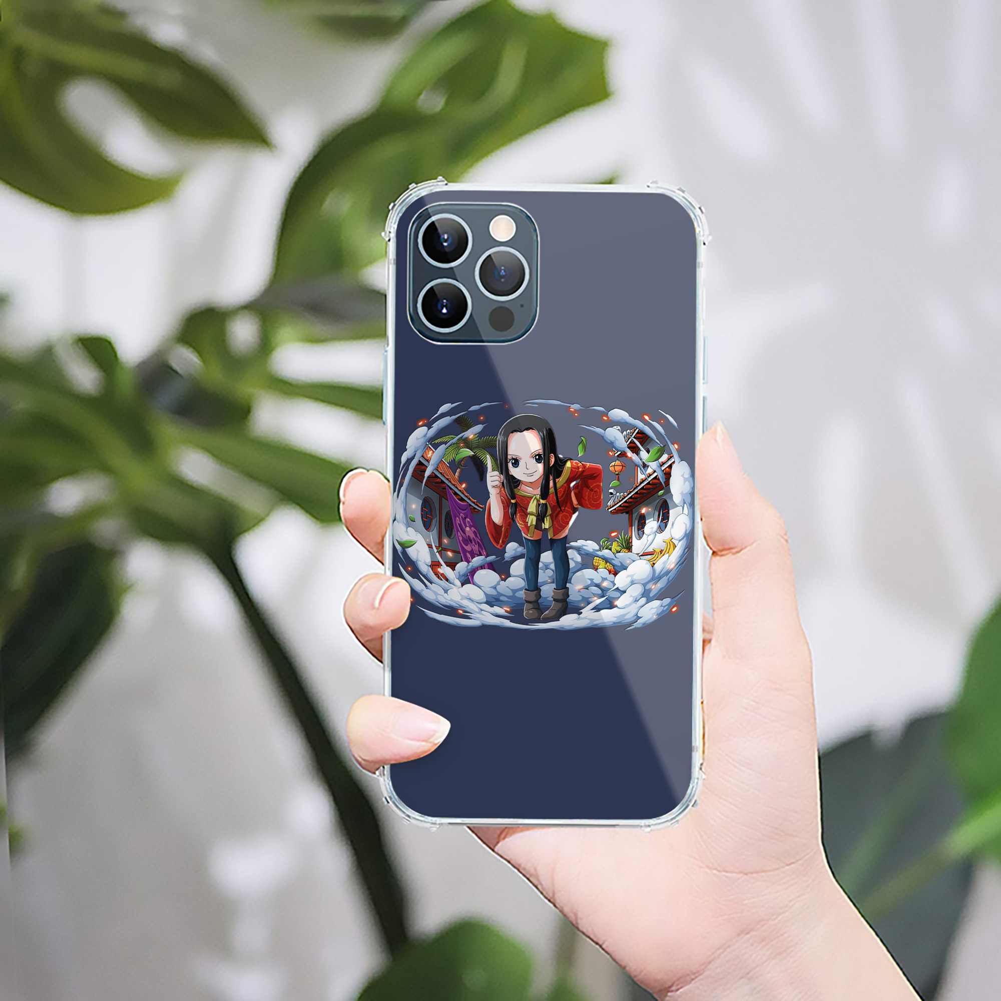（画像用） ワンピース ボア・ハンコック ONE PIECE Boa·Hancock 【iPhone 12シリーズ対応】透明スマホケース（クリアソフトケース）